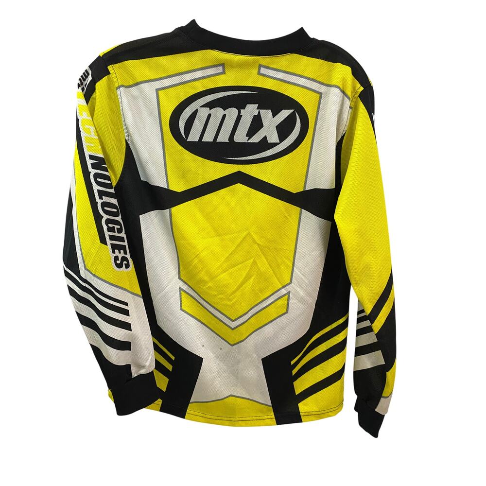 MTX Competition Motocross Jersey Youth Medium 10–12 Yellow Black White - Picture 2 of 7